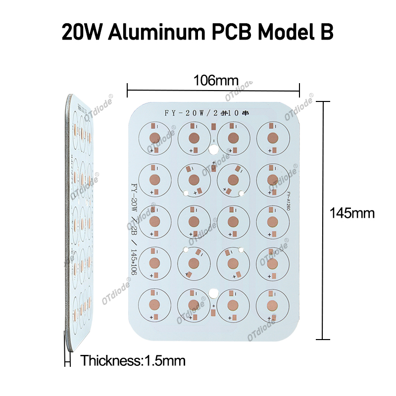 LED Aluminum Base Plate PCB Bo - Jewelry Making Board ulasan dan harga