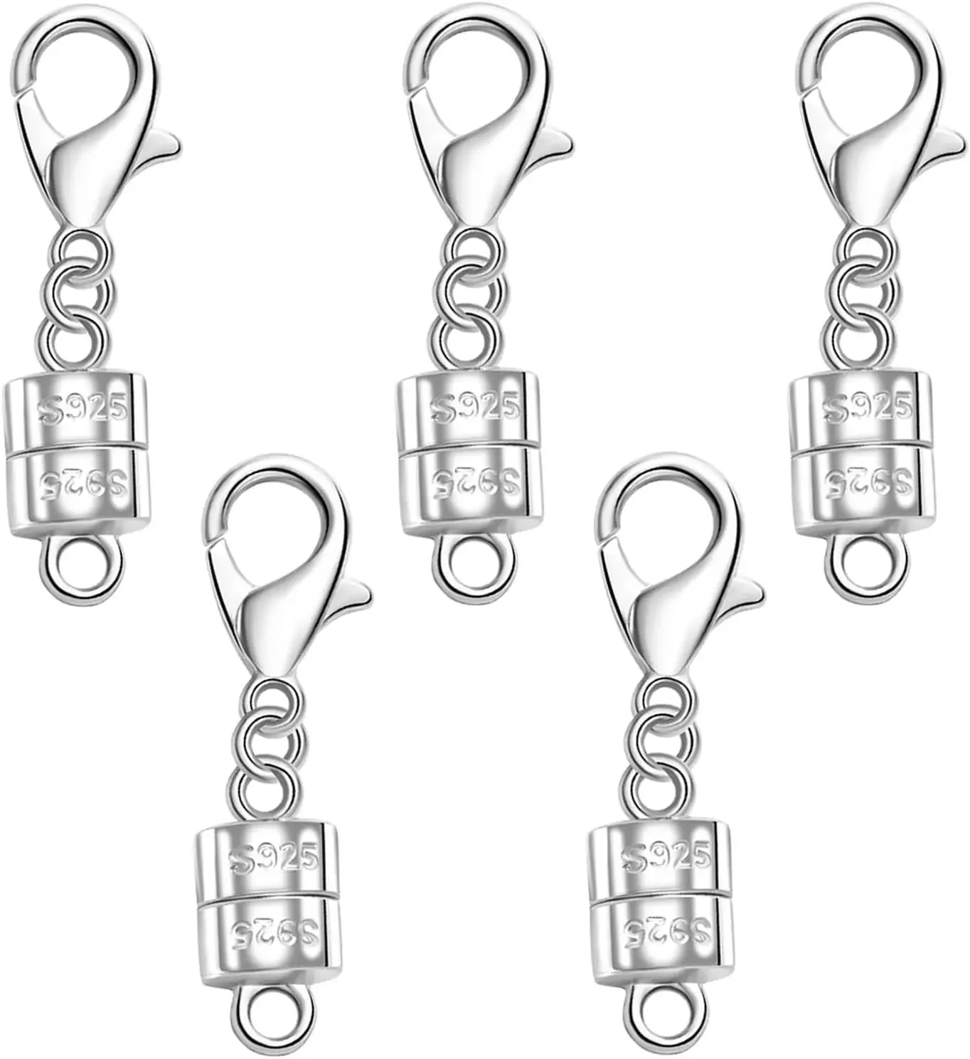 925 Silver Magnetic Necklace C - Lobster Clasp Silver ulasan dan harga