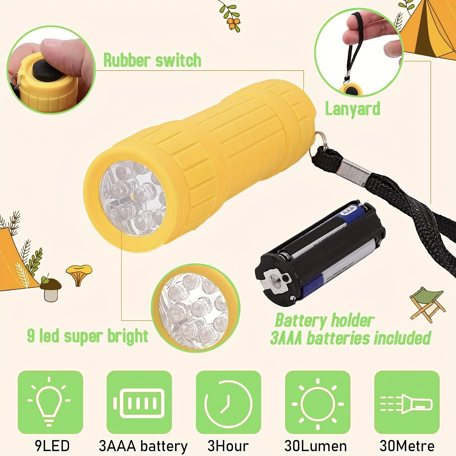 Mini Portable Flashlight Nine  - Jewelry Making Torch ulasan dan harga