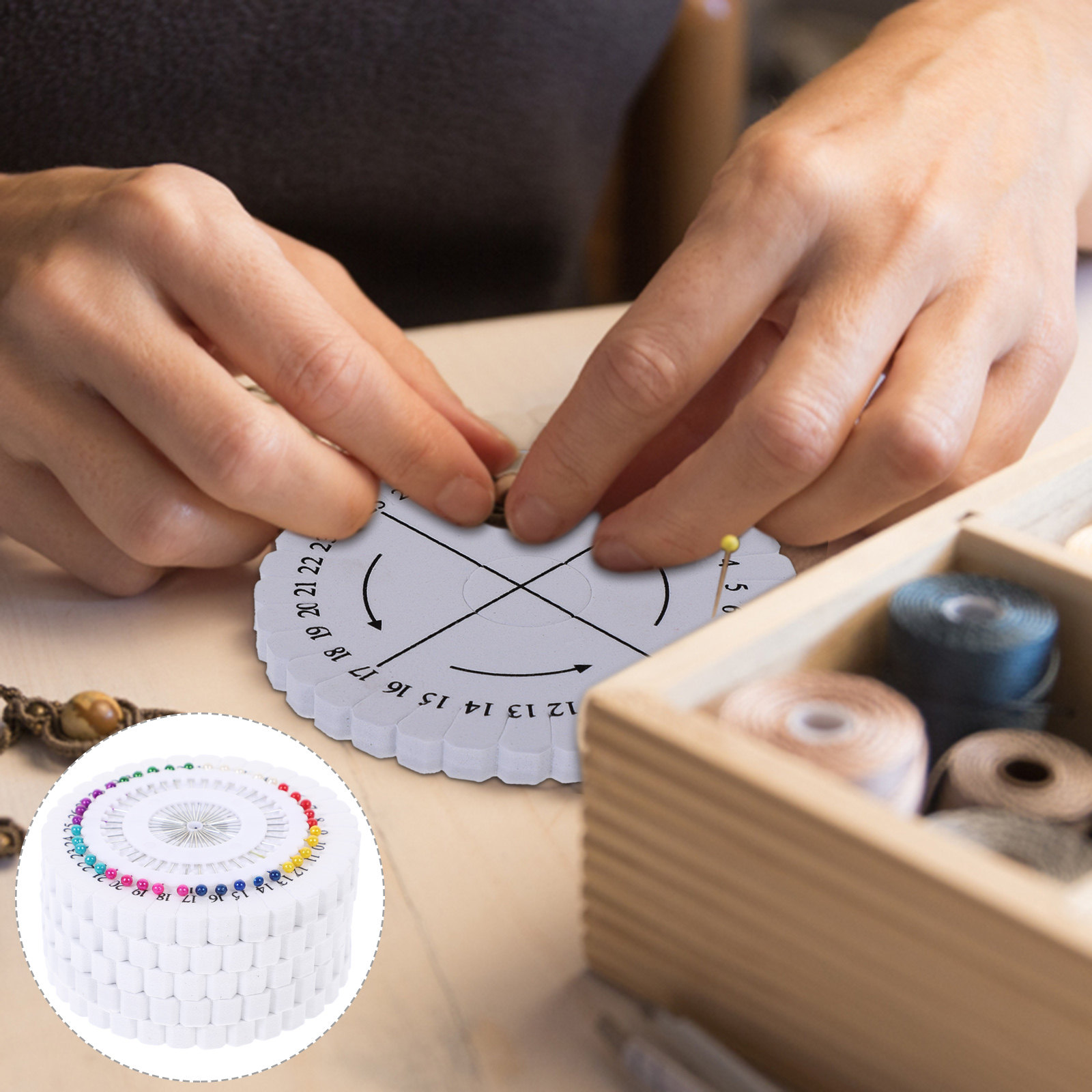 1Set Kumihimo Knitting Disk Ro - Jewelry Making Board ulasan dan harga