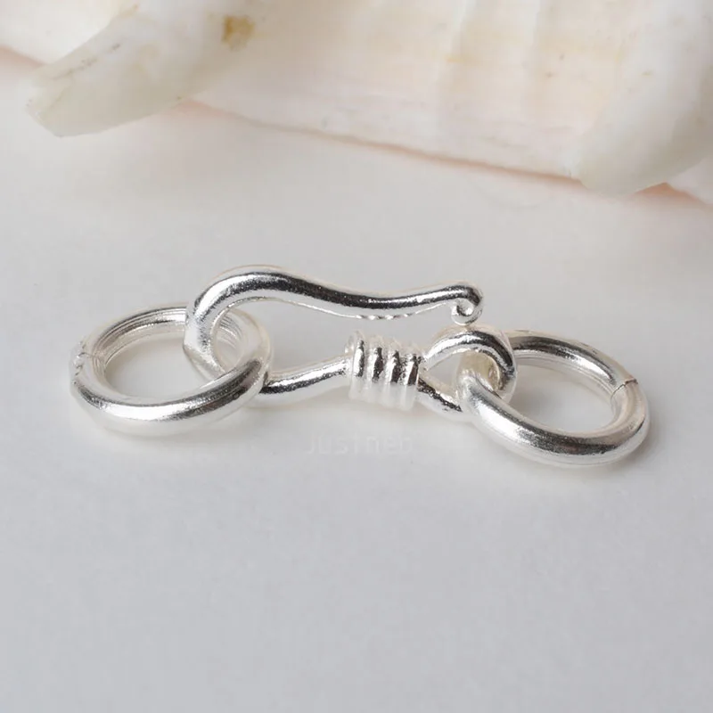 Sterling Silver S Hook & Eye F - Lobster Clasp Silver ulasan dan harga